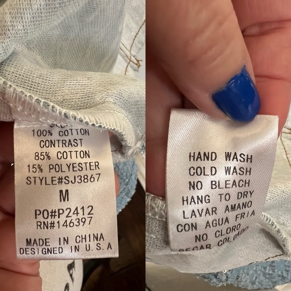 Oversized-Raw edge hem, Sequins Denim/Jeans cropped-Long sleeves Stretch Jacket. - Picture 12 of 16